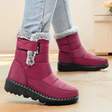 Rafia - Wasserdichter Winter Stiefel – Rot
