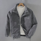 Emilian | Cord Veloursjacke – Grau