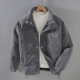 Alex wattierte cordjacke - gemütliche und warme jacke – Grau