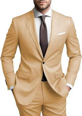 Herren Hochzeitsgast Anzug | Blazer und Hosen – Beige