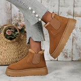 Belén – stylische warme winterschuhe für damen – Khaki