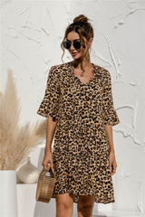 Damen Kleid Mini | tiefe Taille und gleichmäßige Schnittführung – Gelb