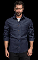 Herren Denim Hemd Aliams – Dunkelblau