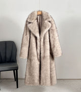 Damen-Wintermantel mit lockerem schnitt | Wintertauglich – Beige