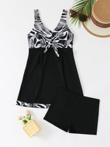 Damen Schwimmkleid mit Short-Integration Drune – Schwarz