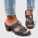 Maria | Schicke orthopädische Sandalen – Blau