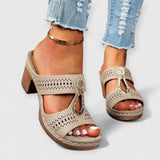 Maria | Schicke orthopädische Sandalen – Khaki