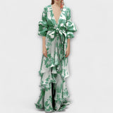 Marie - Chiffon Evening Gown – Hellgrün