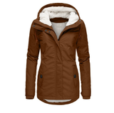 Damen Regenjacke | Winter – Braun