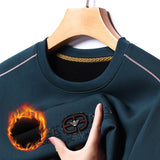 Herren Sweatshirt mit innovativer Wärmeisolierung Aliams – Dunkelblau