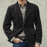 Winterjacke Herren Set Blazer Weste | Vielseitig – Schwarz