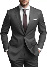 Herren Hochzeitsgast Anzug | Blazer und Hosen – Dark Gray