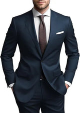 Herren Hochzeitsgast Anzug | Blazer und Hosen – Dark Blue