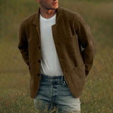 Herren elegante Freizeitjacke Aliams – Braun