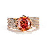 Halyna – 3-Karat-Super-Flash-Moissanite-Ring – Roségold-B