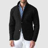 Herren Cardigan mit Eleganter Schnittführung und praktischen Taschen Aliams – Schwarz