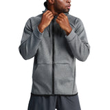 Herren Sportjacke mit Kapuze und praktischen Taschen Aliams – Dunkelgrau