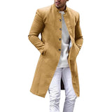 Herren eleganter Wool Trenchcoat Aliams 1760892632 – Khaki