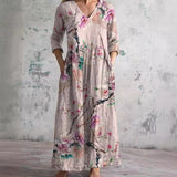 Frida | Leinen Sommerkleid – Rosa