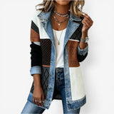 Emili | Damen Jacke aus Denim-Mischgewebe – Denim Mix Jacke Damen – Mix