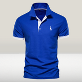 Peter - Poloshirt – Blau und Weiß