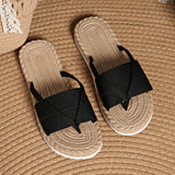 Brisa | Leichte Sandalen mit Handgefertigter Sohle – Schwarz