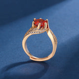 Halyna – 3-Karat-Super-Flash-Moissanite-Ring – Roségold-A