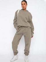 Madlen |  Oversized Hoodie- und Jogger-Set für Damen – Grau