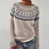 Nitzan - Stylischer Langarm Pullover – Beige