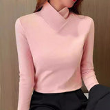 Nevo - eleganter rollkragenpullover – Rosa