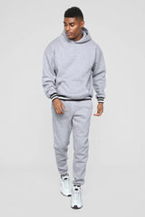 Herren Sportliches Sweatshirt und Jogginghose Set Aliams – Hellgrau
