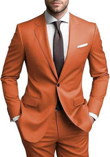 Herren Hochzeitsgast Anzug | Blazer und Hosen – Orange