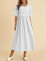 Hera - Stilvolles Kleid – Weiß