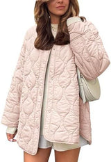 Anneliese | Gesteppe Übergangsjacke – Rosa