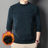 Herren warmer Strickpullover Aliams – Türkis