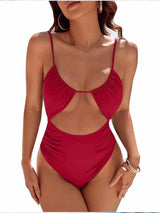 Fianna™ - Eleganter Chic Badeanzug – Rot