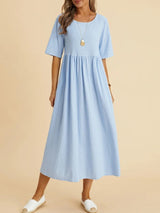 Hera - Stilvolles Kleid – Hellblau