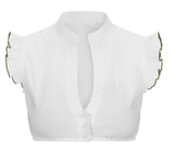 Damen Kurzarm Oktoberfest Dirndl Bluse – Hell Grün