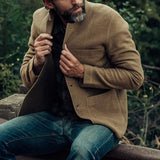 Herren elegante Freizeitjacke Aliams – Khaki