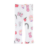 Mädchen Leggings mit buntem, verspieltem Motiv Drune – Rosa