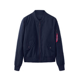 Herren lässige Übergangsjacke mit praktischen Taschen und modernem Design Aliams – Marineblau