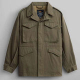 Herren funktionale Utility-Jacke mit mehreren Taschen und modernem Schnitt Aliams – Olivgrün