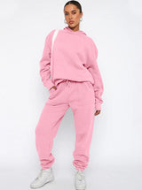 Stefania | Oversized Hoodie- und Jogger-Set für Damen – Rosa