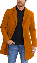 Herren eleganter Mantel Aliams – Gelb