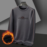 Herren Sweatshirt mit innovativer Wärmeisolierung Aliams – Dunkelgrau