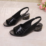 Heidi | Elegante Komfort-Sandalen – Schwarz
