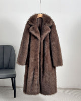 Damen-Wintermantel mit lockerem schnitt | Wintertauglich – Dunkelbraun