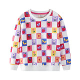 Mädchen Sweatshirt mit buntem Blumen- und Fruchtmuster Drune – Farbnummer