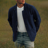 Herren elegante Freizeitjacke Aliams – Dunkelblau