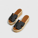 JOACHIM | PLATTFORM-SANDALEN – Schwarz